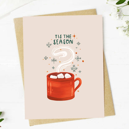 "Tis The Season" Hot Cocoa Christmas Card