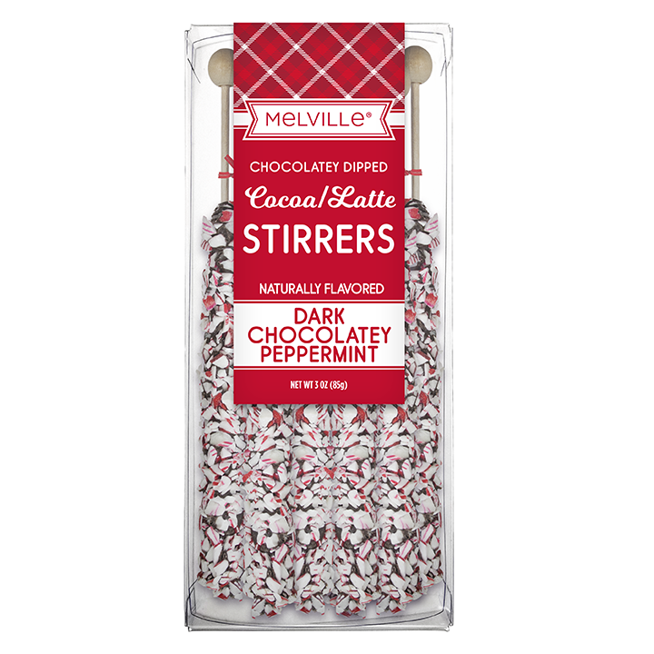 Peppermint Stirrers - Dark Chocolate: 30 pack