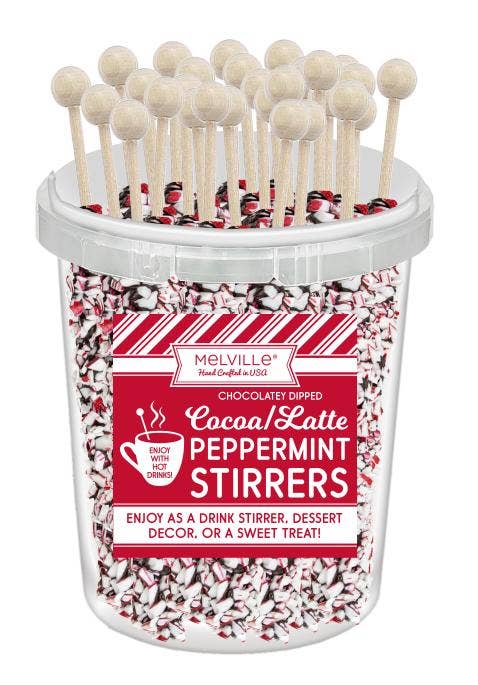 Peppermint Stirrers - Dark Chocolate: 30 pack