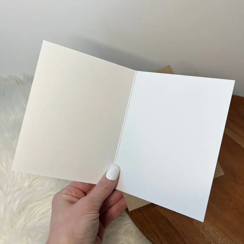 "Merry Christmas" Blue Snowflake Card