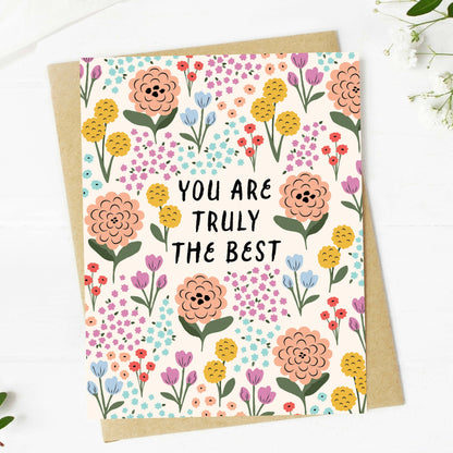"You are truly the best" Thank You Card